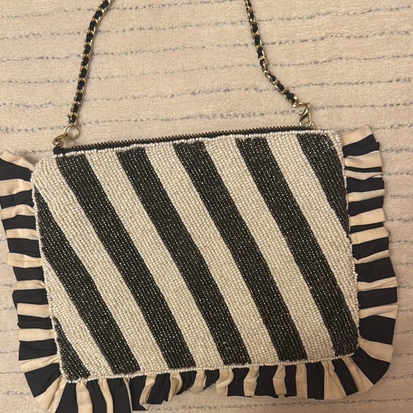 NWOT Anthropology Beaded Monogram Clutch. - Picture 11 of 11